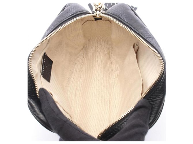 Borsa Gucci Soho Disco in pelle nera Nero - vista 3