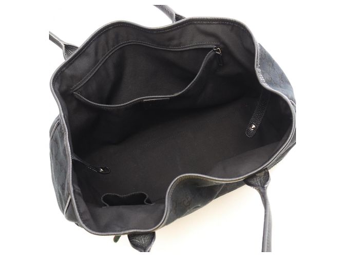 Borsa Tote Gucci Princy GG Canvas Nero Multicolore - vista 3