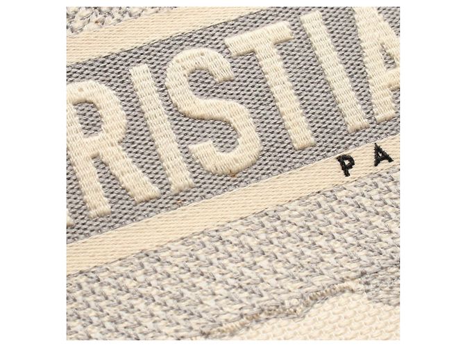 Christian Dior Medium Toile de Jouy Canvas Tote Bag Braun Roh - Ansicht 10