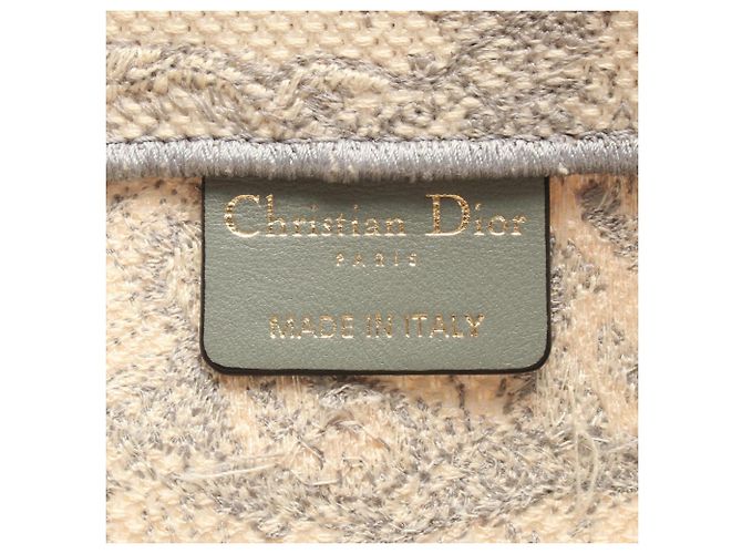 Christian Dior Medium Toile de Jouy Canvas Tote Bag Braun Roh - Ansicht 4