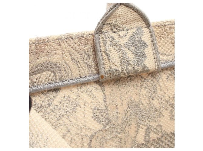 Christian Dior Medium Toile de Jouy Canvas Tote Bag Braun Roh - Ansicht 6
