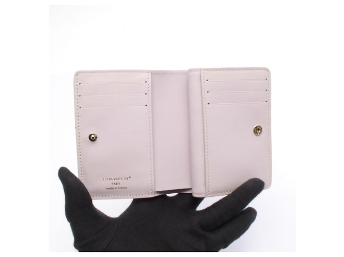 Louis Vuitton Portefeuille Claire Monogram Bi-fold Wallet Porpora Monogramma - vista 3