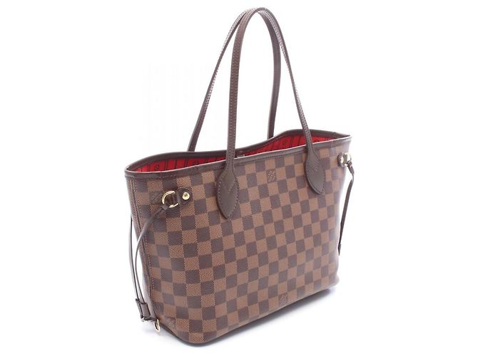 Borsa Tote Louis Vuitton Neverfull PM Marrone Damier ebene - vista 2
