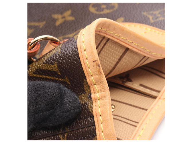 Borsa Tote Louis Vuitton Neverfull PM Monogram Marrone Monogramma - vista 10