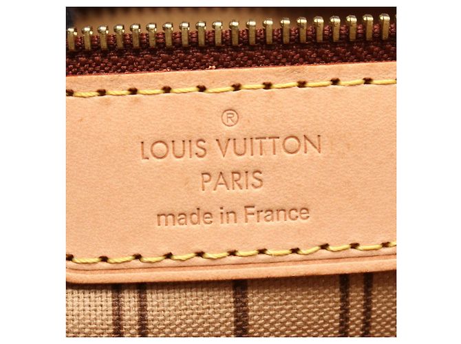 Borsa Tote Louis Vuitton Neverfull PM Monogram Marrone Monogramma - vista 4