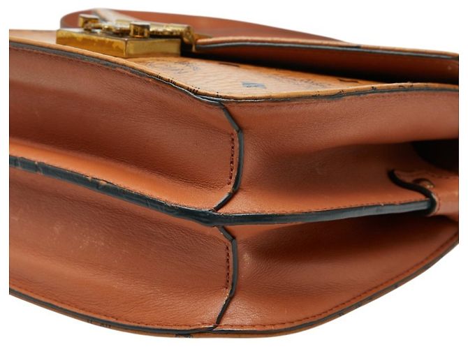 Borsa a tracolla MCM Visetos Marrone - vista 5