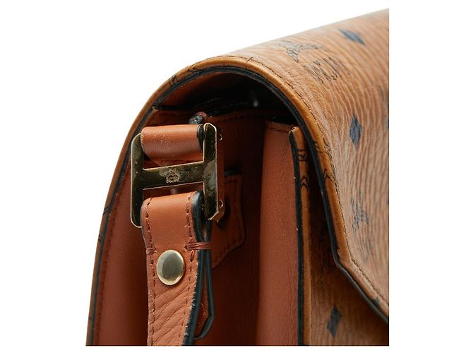 Borsa a tracolla MCM Visetos Marrone - vista 6