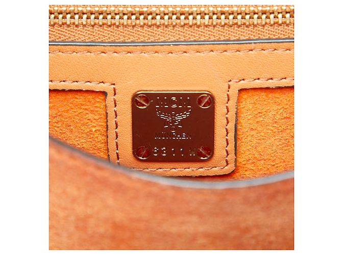 Borsa a tracolla MCM Visetos Marrone - vista 9