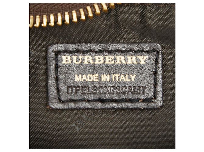Borsa a Pouch Burberry Nova Check Shadow Horse Chain Marrone Beige - vista 10