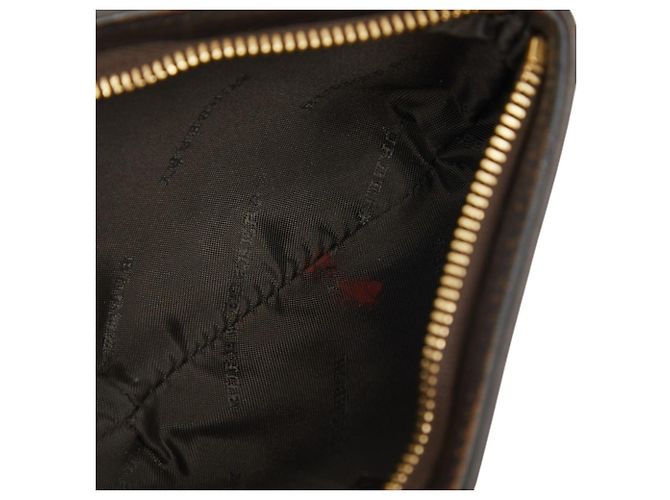 Borsa a Pouch Burberry Nova Check Shadow Horse Chain Marrone Beige - vista 8