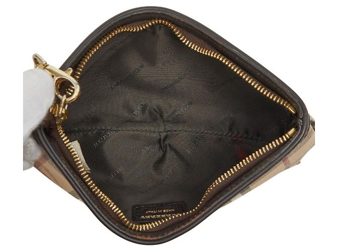 Borsa a Pouch Burberry Nova Check Shadow Horse Chain Marrone Beige - vista 9