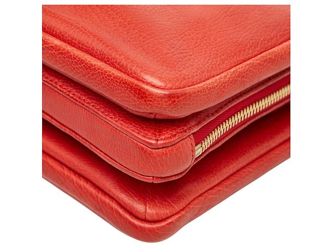 Borsa a tracolla e Tote Chloé Lucy Chain Rosso - vista 4