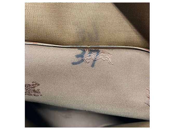 Borsa Tote Burberry Nova Check Shadow Horse Nero Beige - vista 12