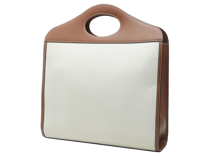 Borsa a mano Burberry Pocket Bag Medium Marrone Crudo - vista 2