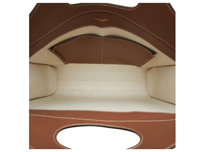 Borsa a mano Burberry Pocket Bag Medium Marrone Crudo - vista 6