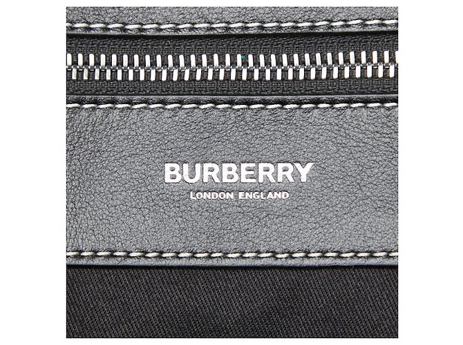 Zaino Burberry Nova Check in pelle marrone - vista 10