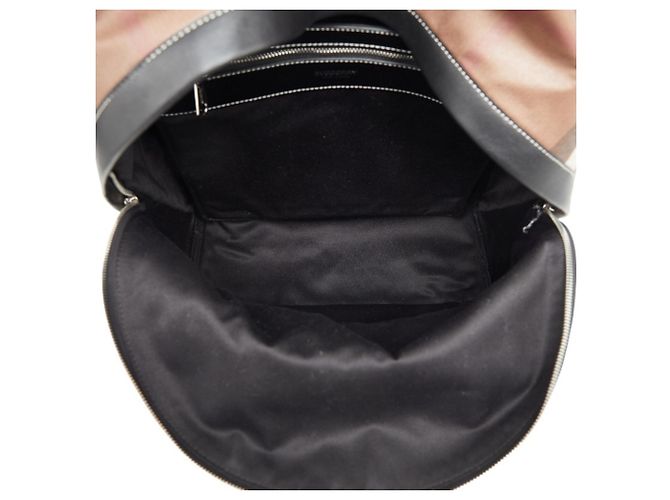 Zaino Burberry Nova Check in pelle marrone - vista 8