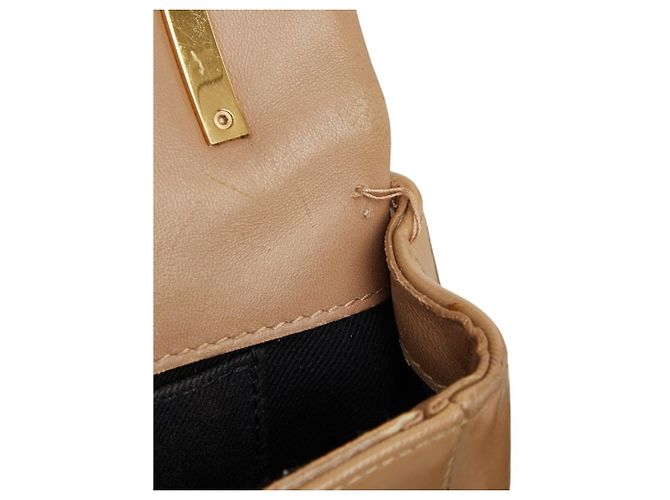 Borsa a tracolla matelassé con catena Burberry TB Small Laura Beige - vista 10