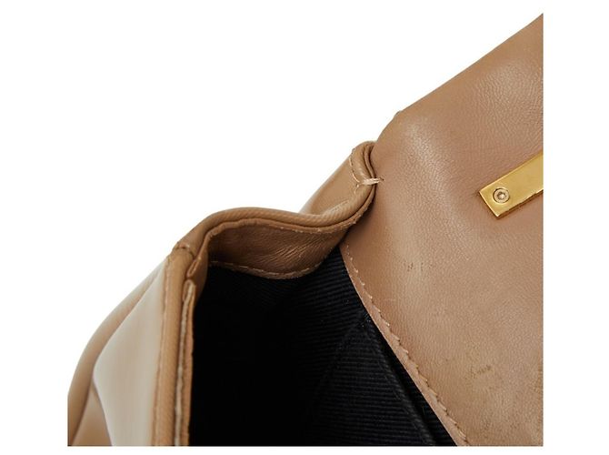 Borsa a tracolla matelassé con catena Burberry TB Small Laura Beige - vista 11