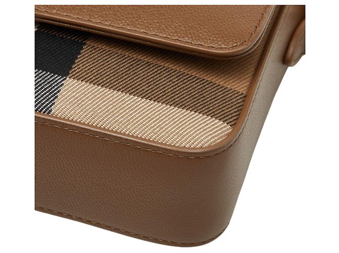 Borsa a tracolla Burberry Nova Check Marrone Multicolore - vista 4