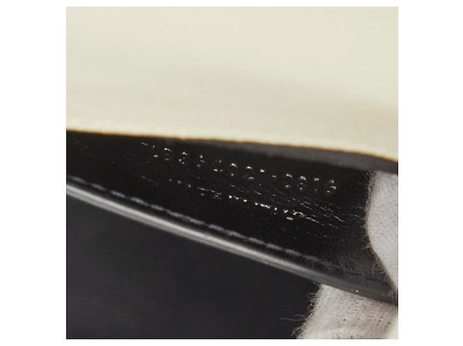 Autre Marque Borsa a tracolla Saint Laurent Cassandra Kate con logo YSL e catena Nero Bianco - vista 9