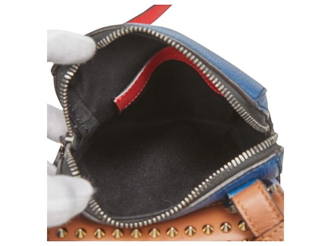 Borsa a tracolla Christian Louboutin Bench Reporter Marrone Blu - vista 10