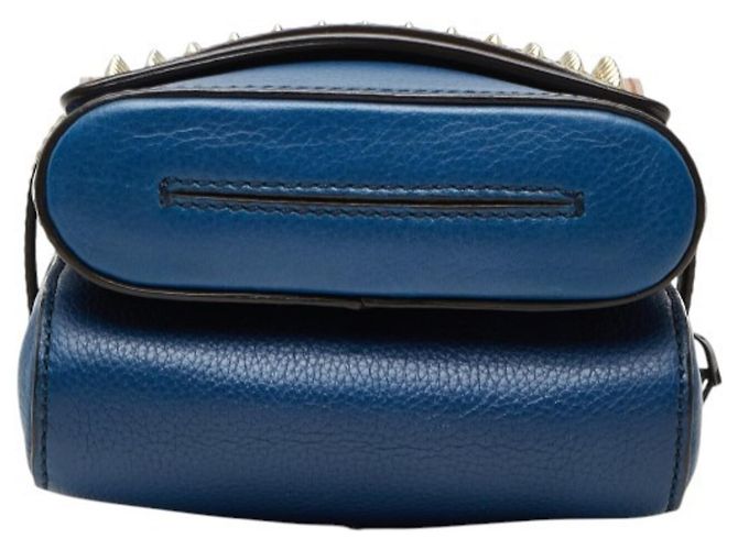 Borsa a tracolla Christian Louboutin Bench Reporter Marrone Blu - vista 3