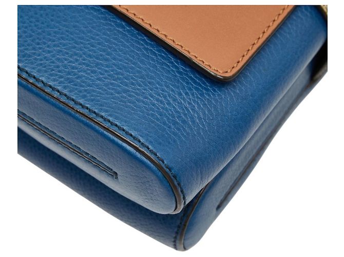 Borsa a tracolla Christian Louboutin Bench Reporter Marrone Blu - vista 5