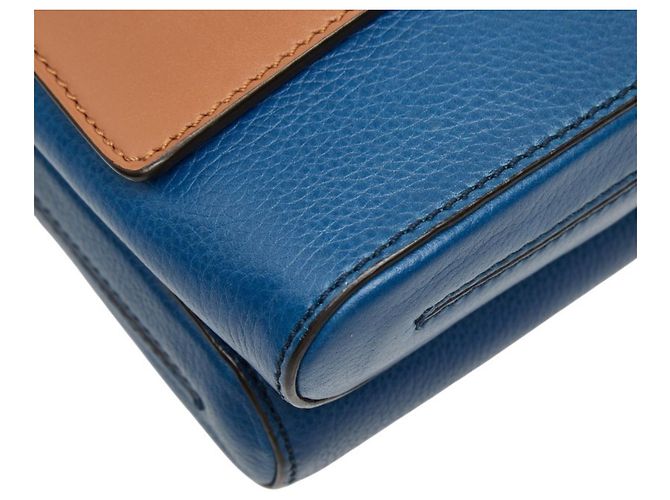 Borsa a tracolla Christian Louboutin Bench Reporter Marrone Blu - vista 6