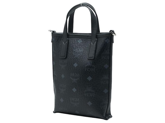 Borsa a tracolla MCM Visetos Logogram Mini Allen Nero - vista 2