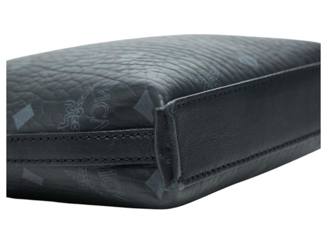 Borsa a tracolla MCM Visetos Logogram Mini Allen Nero - vista 5