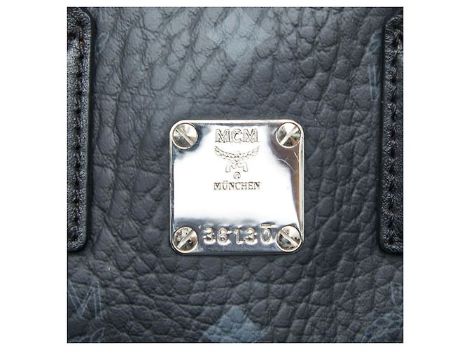Borsa a tracolla MCM Visetos Logogram Mini Allen Nero - vista 7