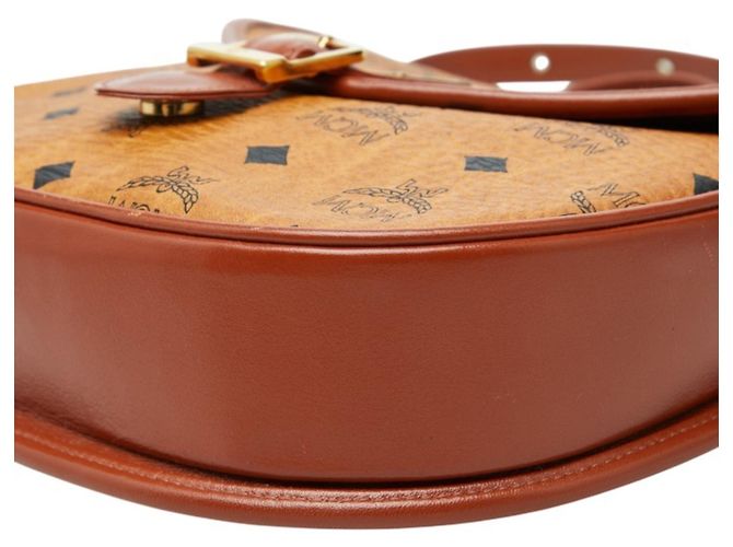 Borsa a tracolla MCM Visetos Logogram Marrone - vista 4