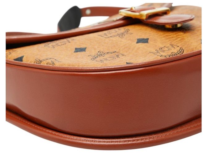 Borsa a tracolla MCM Visetos Logogram Marrone - vista 5