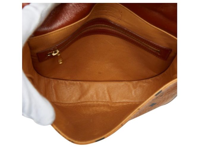 Borsa a tracolla MCM Visetos Logogram Marrone - vista 7