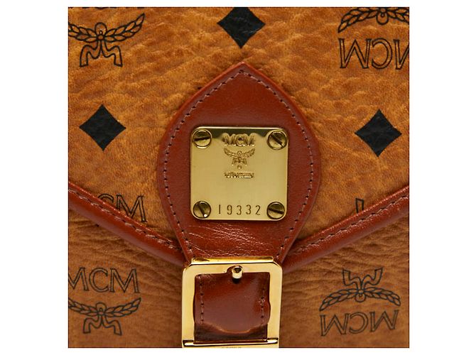 Borsa a tracolla MCM Visetos Logogram Marrone - vista 8