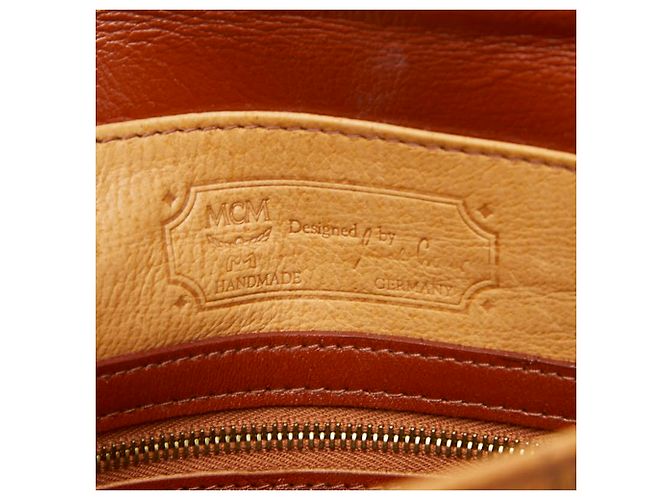 Borsa a tracolla MCM Visetos Logogram Marrone - vista 9