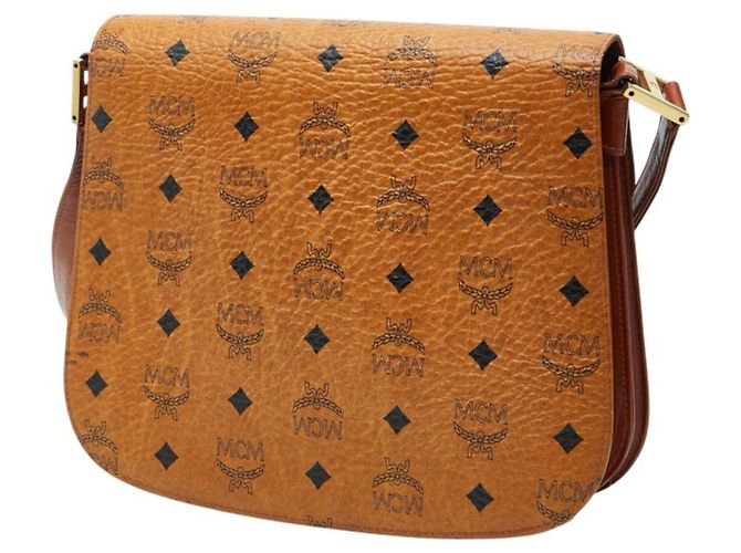 MCM Visetos Logogram Crossbody Shoulder Bag Braun - Ansicht 2