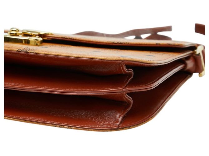 MCM Visetos Logogram Crossbody Shoulder Bag Braun - Ansicht 4