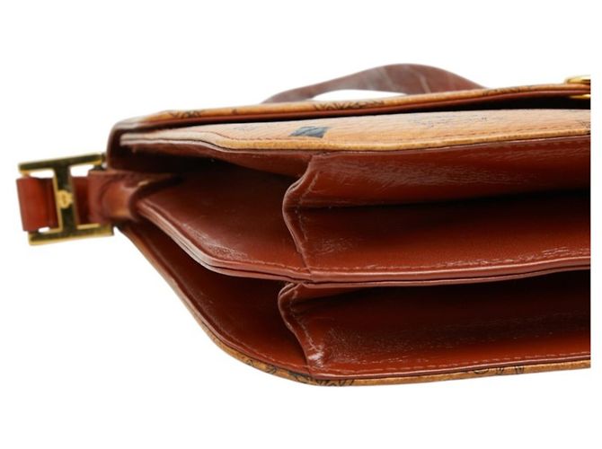 MCM Visetos Logogram Crossbody Shoulder Bag Braun - Ansicht 5