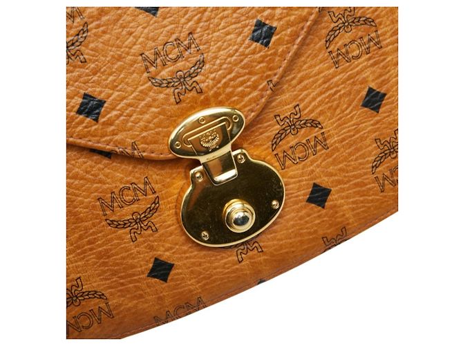 MCM Visetos Logogram Crossbody Shoulder Bag Braun - Ansicht 6