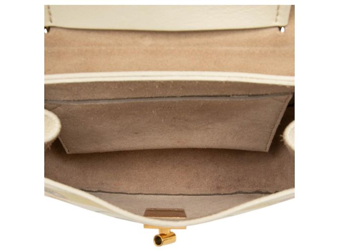 Bolsa Chloé Drew Print Chain Multicor Bege - vista 4