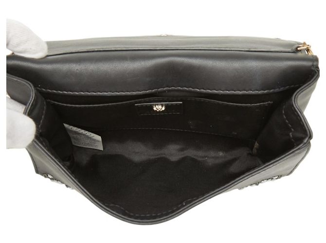 Borsa a tracolla con catena Versace Medusa Crystal Palazzo Evening Nero - vista 12