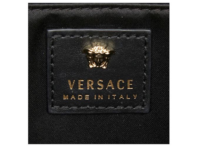 Borsa a tracolla con catena Versace Medusa Crystal Palazzo Evening Nero - vista 13