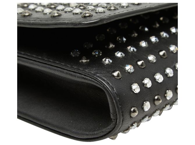 Borsa a tracolla con catena Versace Medusa Crystal Palazzo Evening Nero - vista 5