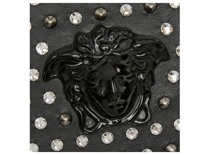 Borsa a tracolla con catena Versace Medusa Crystal Palazzo Evening Nero - vista 6