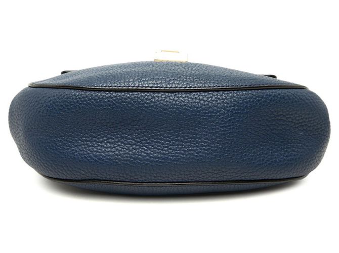 Bolsa de Ombro Chloé Drew Chain Azul marinho - vista 3