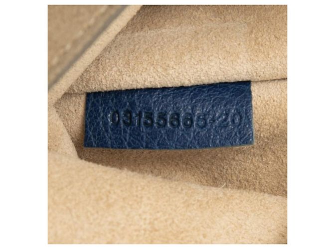 Bolsa de Ombro Chloé Drew Chain Azul marinho - vista 6