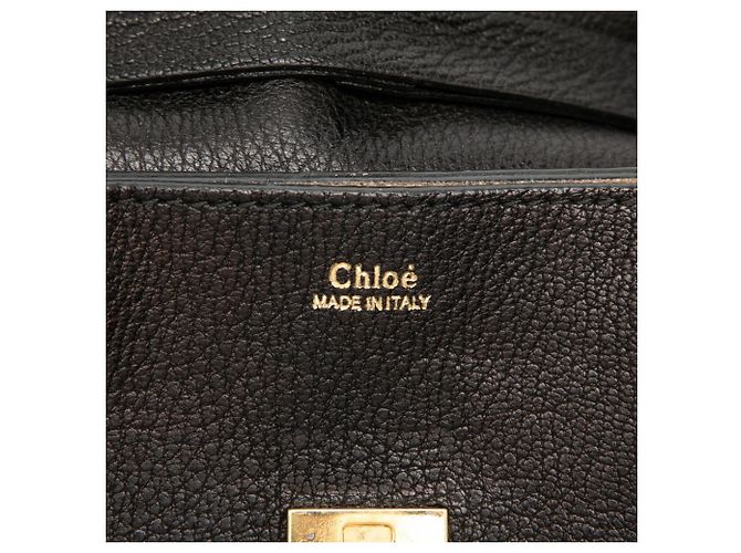 Borsa a tracolla con catena Chloé Drew Nero - vista 5