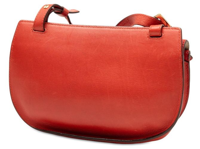 Borsa a tracolla Chloé Georgia con doppia patta Rosso - vista 2